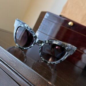 Free People Marble Cat-Eye Sunglasses